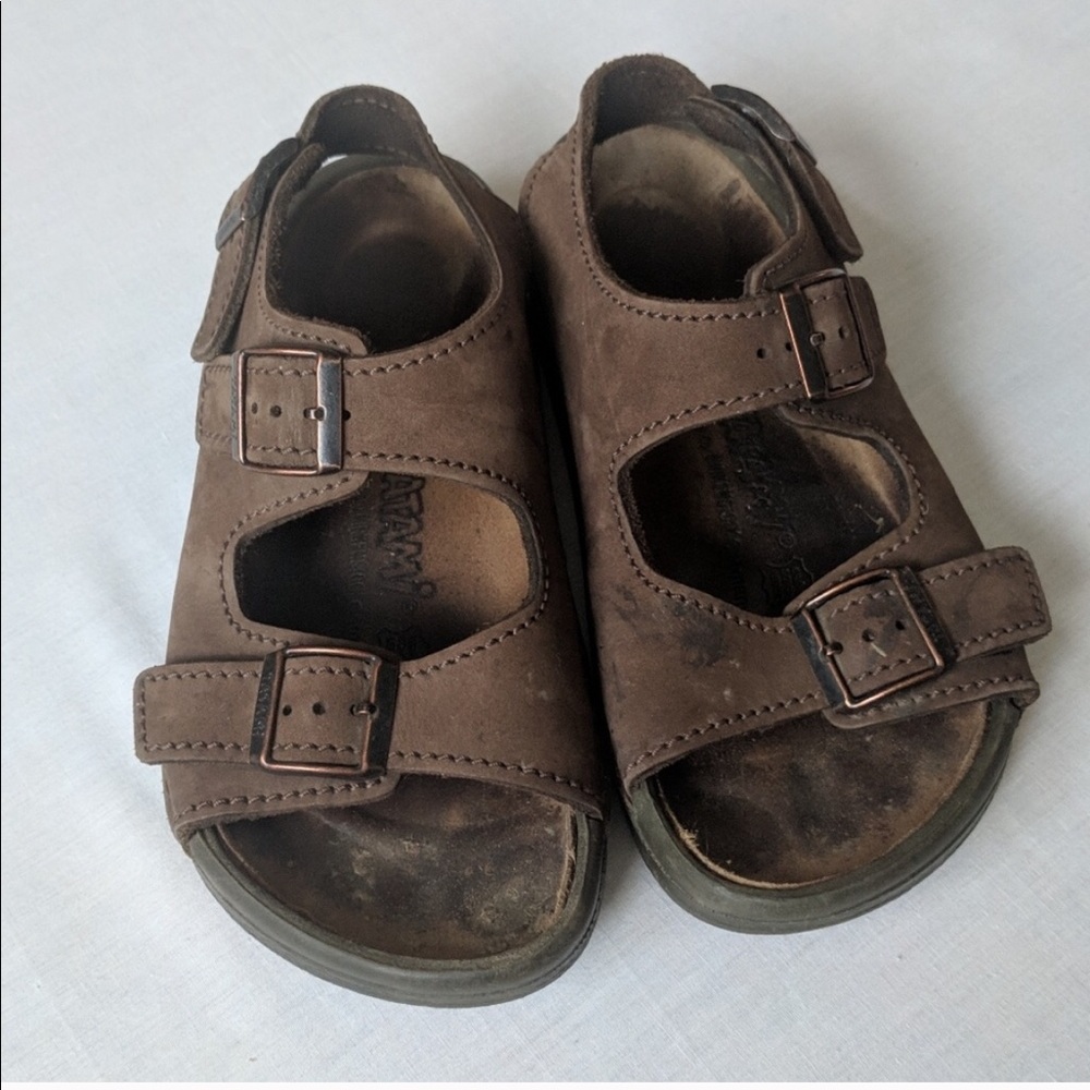 Brown Birkenstock sandals